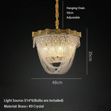 Luxury Brass Crystal Bead Curtains Chandeliers 2025 Modern LED Home Decor Hanging Lamps for Ceiling Living Room Lighting Fixture