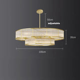 E14 LED Retro American Copper Golden Round Linear Pendant Lights.Pendant Light Suspension Luminaire Lampen For Dinning Room