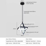 Modern Led Pendant Lights Black Chandelier For Dining Room Bedroom Bedside Pendant Lamp Home Dining Table Room Decor Hanging Lamp