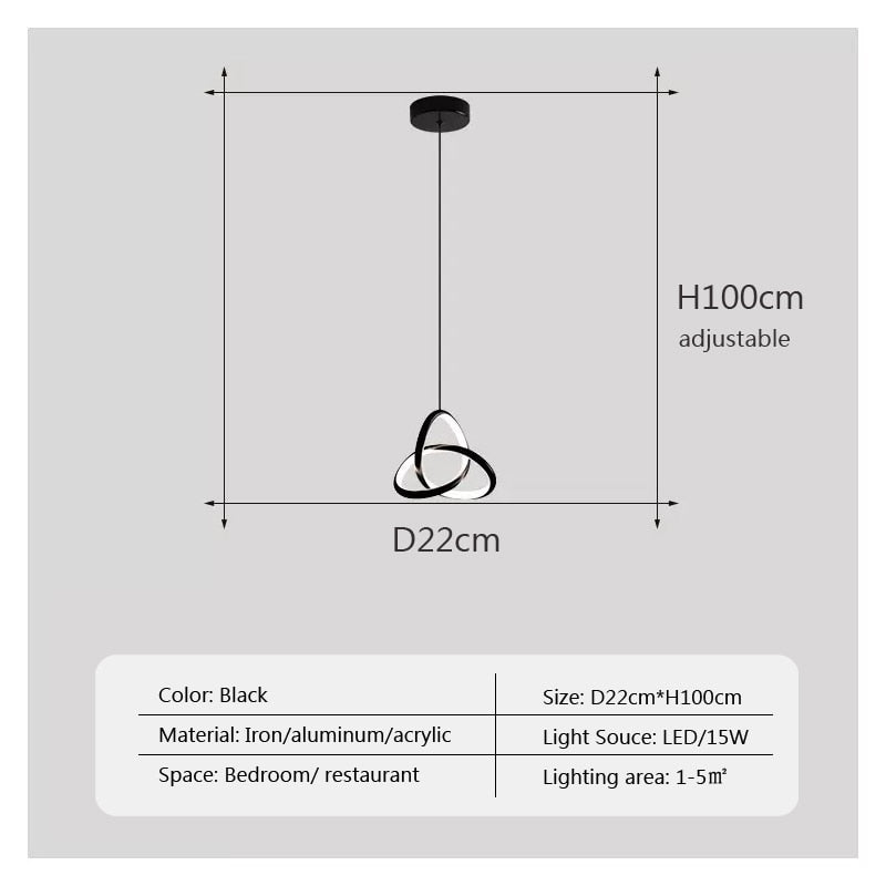 Modern LED Minimalist Pendant Light Modern Decor Art Designer Chandeliers For Bedroom Study Living Room Home Creative Lamp