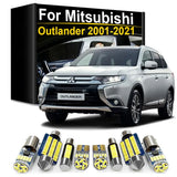Interior LED Light Bulbs Kit for Mitsubishi Outlander I II III 2001-2021