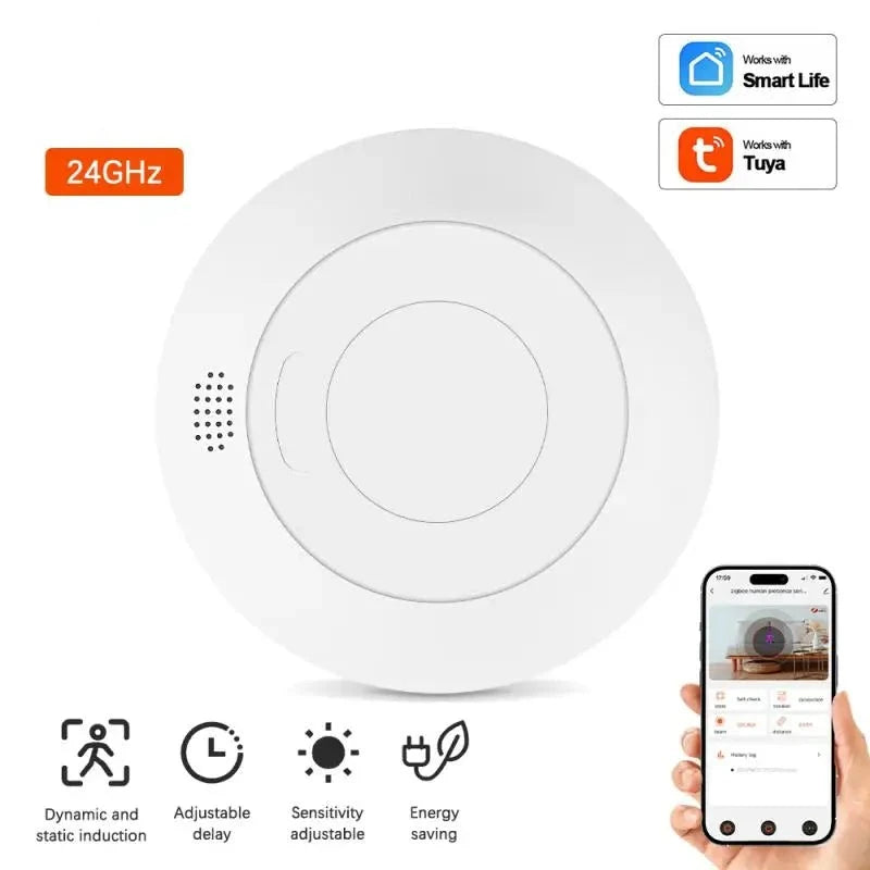 3.0 WIFI Mm Wave Human Presence Detector 5.8 / 24G Smart Micro Motion Sensing Security Radar Tuya / eWelink PIR Motion Sensor