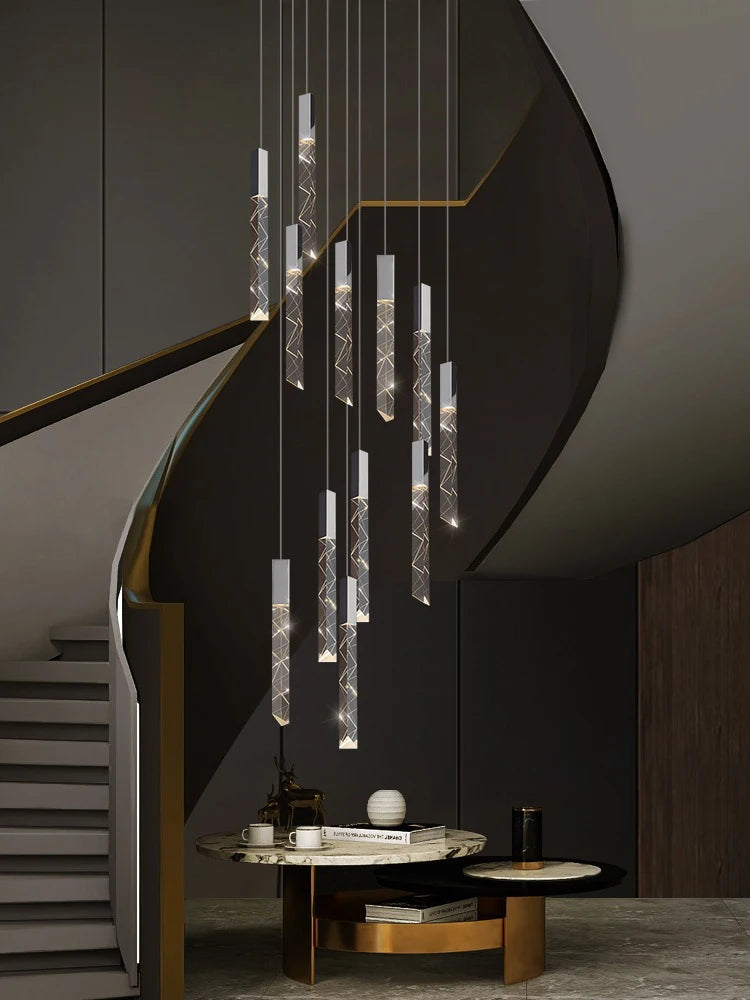 Modern Crystal Pendant Lamp - Luxury LED Hanging Light for Dining Room