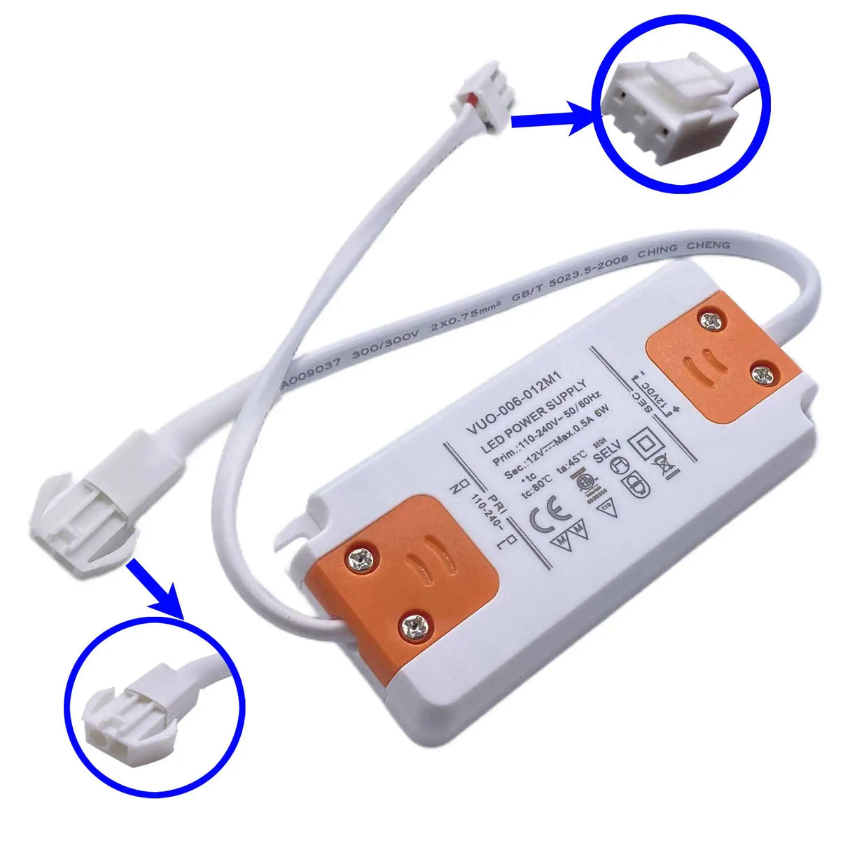 Cooker Hood Light Driver Output 12V DC Voltage Converter Input 100-240V AC Cabinet Cupboard Light Driver Voltage Transformer