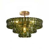 Italian Murano Glass Ceiling Chandelier Light - Handcrafted Luxury Flush Mount Pendant Fixture for Living Room, Bedroom & Restaurant Decor