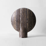 Luxury Nordic LED Desk Lamp | Dark Travertine Style Resin Light for Home Decor