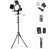 RGB LED video light Studio Photography led lights Video Light Ring RGB Light camera Stand Photography Panel Lamp Light Dimmable