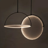 Italian Style Modern LED Pendant Chandelier - Sleek Hanging Ceiling Lamp Fixture for Bar Counter, Shop, Restaurant, Living Room & Home Decor