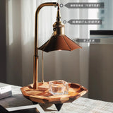 American Retro Candle Warmer Lamp (Dimmable, Temperature Regulating) - Ins Style Glass Aromatherapy Melting Wax Table Lamp & Night Light for Home Decor & Gifts