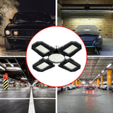 200W Deformable LED Garage Light (E26/E27) AC85-265V - Foldable High Bay Ceiling Lamp for Workshop, Warehouse & Basement