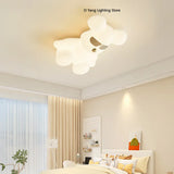 Nordic White Bear Lamp Children's Room LED Ceiling Lamps Minimalist Creative Boy Girl Bedroom Youth Room Decor Lights
