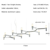 Modern Luxury Foyer G9 Led Chandelier Lustre Metal Pendant Chandelier Lighting Stairs Hanging Lamp Deco Led Indoor Light Fixture