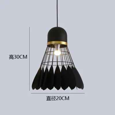 Badminton Chandelier Modern Minimalist Nordic Restaurant Lamp Creative Personality Bar Study Bedroom Lamp Living Room Decorativ