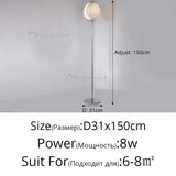 Moon-Shaped Floor Lamp Rotatable Bedside Lighting DIY Adjustable Ambience Lamp LED Mood Light for Bedroom Living Room Decoration