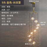 Modern Nordic Spiral Staircase Pendant Light for Dining Room Loft Apartment Villa Stairwell Decoration Chandelier Home Decor