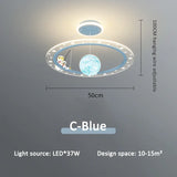 Children's Room Pendant Lamp Creative Cartoon Astronaut Starry Sky Boy Girls Bedroom Chandelier Modern Restaurant Lighting Decor
