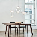 Modern Minimalist Glass LED Chandelier - Creative Pendant for Living & Kitchen