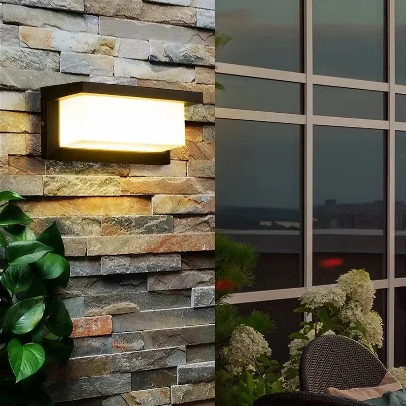 LED Outdoor Lights Waterproof IP65 Motion Sensor Light Outdoor Wall Light Outdoor Lighting AC85-265V Villa Balcony Wall Lamp