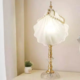 Sun Moon Bay Modern Light Luxury Crystal Bedroom Bedhead Desk Lamp French Cream Style Premium Night Light