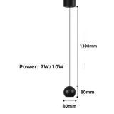 Modern Simple ball Pendant lights Nordic hanging ceiling lamps for Cafe Bar Decor Black/White Pendant Hanging Lamp