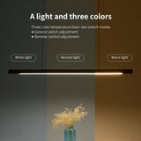 Wood Pendant Light LED Wooden Hanging Lamp LED Pendant Linear Light Wood Long Kitchen Island Lamp for Dining Living Room Office