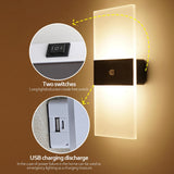 Home Sensor Wall Lights USB Rechargeable Indoor Motion Lighting Bedroom Bedside Lamp Corridor Stairway Decor Lights Wall Lamp