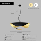 Modern Curved Chandeliers Living Room Restaurant French Hat Art Design Indoor Pendant Lights Home Decoration Eye Protection LED