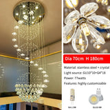 New Modern Chandeliers For Duplex Building Living Room Staircase Pendant Lamp Nordic Loft Spiral Long Chandelier Lustre Fixtures