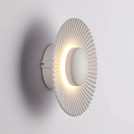 Creative Modern LED Wall Lamp Sconces Disc-shaped Metal Hotel Restaurant Bedroom Corridor Decoration Wall Light Indoor Lighting