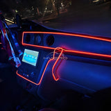 1M/2M/3M/5M Colour Car Interior Lighting LED Strip Auto Decoration Wire Rope Tube Line Flexible Neon Lights USB Drive Atmosphere