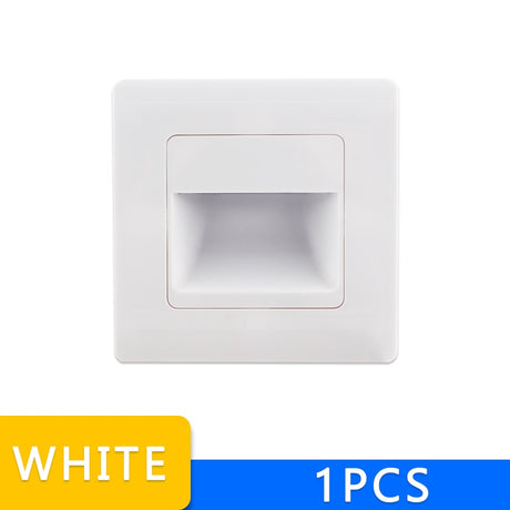 Recessed PIR Sensor Stairs Wall Lamp Indoor Stairs Wall light Corridor Lamp AC85-265V Wall Stairs Lighting Sensor Lamp For Home
