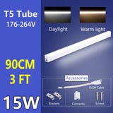 4ft (120cm) T5/T8 LED Tube Light (10W/15W, 220V) - Cold White & Warm White Ceiling Lamp Bar for Home, Kitchen & Office