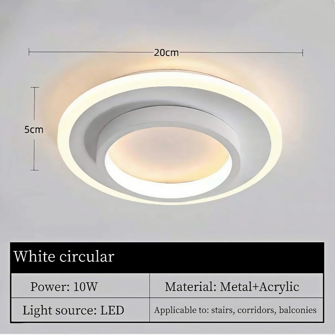 Modern Nordic LED Ceiling Light - Luxury Metal Lamp for Living Room