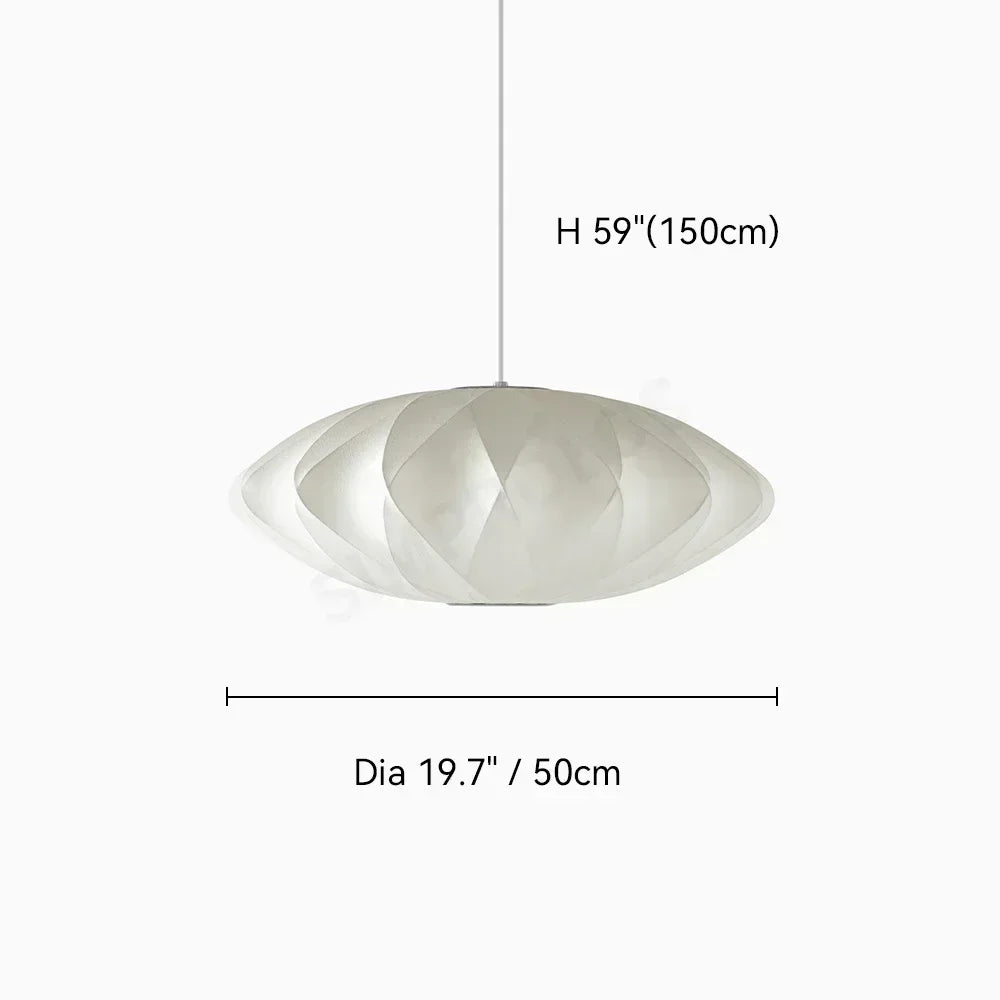 Wabi-sabi Silk LED Pendant Lamp Denmark Designer Hanging Light Living Room Hotel Restaurant Factory Direct High-End Home Decor