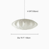 Wabi-sabi Silk LED Pendant Lamp Denmark Designer Hanging Light Living Room Hotel Restaurant Factory Direct High-End Home Decor