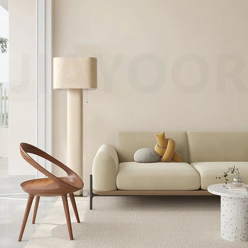 Wabi-Sabi Artistic High-End LED Floor Lamp - Modern Vertical Standing Light Fixture for Living Room Sofa, Bedroom & Exhibition Hall