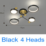Modern Pendant Light LED Nordic Lamp Gold Black Hanging Chandelier Ceiling Lights Dimming Remote Control Lighting Fixture
