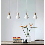 Black White Pendant Lights Lusture Para Sala De Jantar Lamp for Bedroom Lampe Chevet Hang lamp Salon Plafond Chandeliers