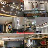 Modern Wooden Pendant Light LED Hanging Lamp Fixture for Living Dining Room Exhibition HaIl lndoor Decor Lighting Ceiling Lamps