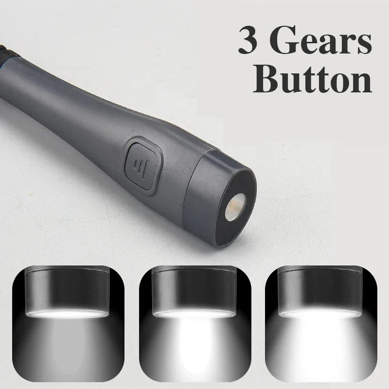 Mini Flexible Hanging Neck Reading Light USB Rechargeable Book Light For Reading Knitting Camping Repairing Running