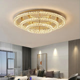 Luxuy gold LED Ceiling lamp modern crystals round ceiling chandelier for living room hotel hall bedroom restaurant lighting