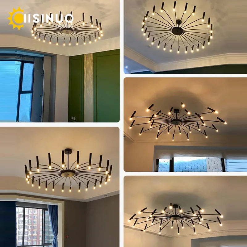 Minimalist G9 LED Ceiling Chandelier Light Fixture (110V-220V) - Modern Interior Decor Pendant Lamp for Living Room, Dining Room & Home