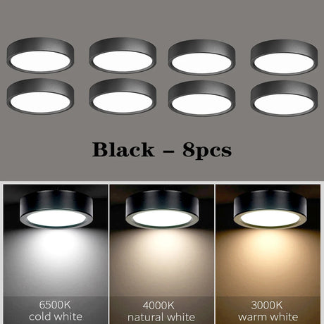 LED Ceiling Light 5W 10W 15W 18W 24W Surface Mounted Downlight Ceiling Lamp for Living Room Kitchen 220V Spotlight Panel Lights