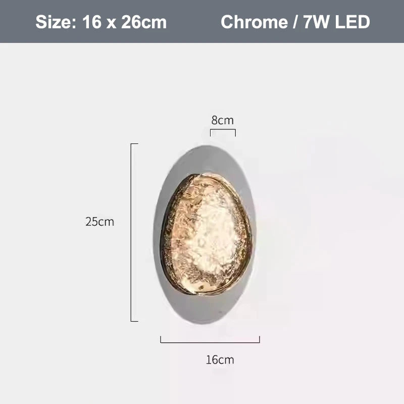 Modern Art Wall Lamp Stainless Steel Acrylic LED Wall Light for Bedside Living Room Corridor Lighting Fixture