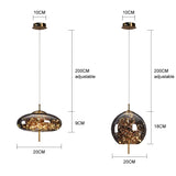 Nordic Glass Ball bedroom chandeliers for Dining Room kitchen fixture pendant lights Restaurant art Decor amber Hanging Lamp