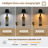 Wireless Wine Bottle Lamp Type-C Charging Touch Control Wine Bottle Light Dimming LED Table Lamp Bar Cafe Atmosphere Night Light
