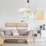 E27 Ceiling Fan Light Speaker Music Projection Light With Remote Control Fan Light Ceiling Lamp Bedroom Decorative Lamp 85V-265V