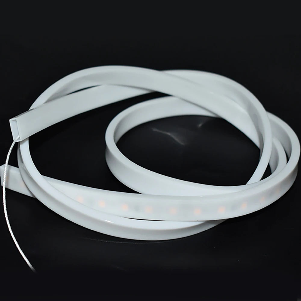 2835 5050 1210 LED Silicone Tube Flexible Protection Cover Transparent/Milky White/Black Waterproof For 8-12mm Led Light Strip