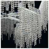 Postmodern Luxury K9 Crystal Chandelier Led G9 Chrome Steel Chandelier Dining Room Living Room Home Hanging Lighting Fixtures