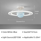 Modern Planet LED Ceiling Lights Lovely Crown Star Chandelier for Living Dining Room Kid's Bedroom Home Decoration Lamps Lustre